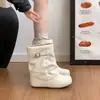 Botines Retro Versátiles de Suela Gruesa para Mujer 2026 Nuevo Estilo Otoño Combinan Bien con Faldas Adelgazantes que Aumentan la Altura Botines Birkenstock Skinny