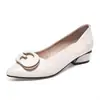 Zapatos de mujer con tacón grueso negro, suela suave de 3 cm, antideslizantes, punta fina, zapatos de trabajo profesionales, transpirables y cómodos, adecuados para madres, tallas 35-41