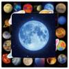 50 piezas de pegatinas de Planeta Estrella del universo para equipaje, funda de teléfono, computadora, coche eléctrico, casco, pegatinas para agenda manual, guitarra