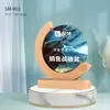 Trofeo de Cristal Creativo de Madera Grabado Personalizado Medalla de Competencia Producción Placa Autorizada Premio al Empleado Destacado Souvenir