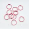 8751 Pintura en Aerosol Círculo Doble Anillo de Conexión Colorido Accesorios para Joyería Hechos a Mano DIY Anillo Cerrado Círculo Colorido