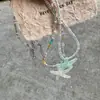 Estrella de Mar Bailarina Verano Costa Marina Fresco Dopamina Colorido Y2K Estrella con Cuentas Cadena para Clavícula Dulce y Fresca Collar Apilado