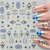 Pegatinas de Uñas y Delineador de Ojos Transfronterizos Full Beauty Mariposa Dorada y Plateada Gota de Agua Pegatinas Líquidas para Uñas