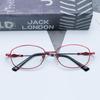 Marco Pequeño Negocios Memoria Titanio Cuadrado Marco de Lentes Fabricante Venta al por Mayor Textura para Mujer con Marco de Lentes para Miopía Metal Danyang