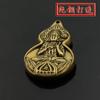 Pingente Bodhisattva de Latão Emeishan Puxian Bodhisattva Estátuas de Buda Sutra do Coração Cartão de Buda Pingente de Chaveiro Presente Criativo de Paz