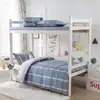 Modelo nuevo 2026, siempre en stock, versión AB de algodón puro 13372, juego de tres piezas estampado para dormitorio estudiantil, estilo sábana de algodón puro de doble cara