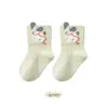 Calcetines para bebé, estilo fino de verano, calcetines de algodón sin costuras Clase A para lactantes, calcetines de malla para niños, calcetines de verano con dibujos para bebés y niños pequeños