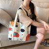 Bolsa de Lona Simple Original para Mujer Nueva Bolsa de Hombro de Gran Capacidad Venta al por Mayor de Fábrica Mochila Escolar para Estudiantes Bolsa Artística para Viajeros