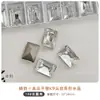 Accesorios para Arte de Uñas Blancos de Alta Calidad con Pedrería de Fondo Puntiagudo, Cristal K9 Deslumbrante Corazón Paloma Huevo Roca de Azúcar Ángulo Recto Pedrería Transparente