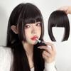 Peluca con flequillo artificial para mujer, estilo princesa, natural, con flequillo, para la frente, cuadrada, para la cara