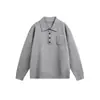 Roupas Masculinas Northbound 2026 Outono/Inverno Novo Suéter com Gola de Bolso Masculino Cor Sólida Pulôver Tricô Suéter de Casal
