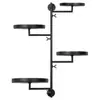 Camada de Plantas Decoração de Casa Rotativo 3 Paredes Suporte Cruzado para Plantas Rack Suporte para Janela Interna de Plantas Rack de Metal