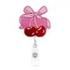 Clip de Insignia Interesante de Hebilla Retráctil Acrílica Spot Transfronterizo Insignia Médica Inglesa Brillo Rosa Hebilla de Fácil Extracción