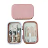 Conjunto Portátil de Cortadores de Unha Doméstico Manicure Diária Ferramentas de Manicure Cortadores de Unha Tesoura de Unha Conjunto de 12 Peças