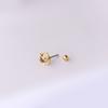 0.8mm Acero Titanio Varilla Delgada Uñas Hueso Oreja Retro Mariposa Flor Amor Luna Aretes Moda Aretes Estilo Coreano Individual