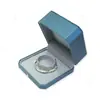 Caja octagonal de joyería de cuero PU de alta gama con etiqueta dorada, con interior forrado de terciopelo, adecuada para empaque de anillos, almacenamiento de pulseras y brazaletes, y como caja de regalo