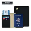 Bolsa de Passaporte para Atacado Transfronteiriço Couro PU Borda Oleada Proteção de Passaporte Capa de Documento Viagem Internacional América do Norte Porta-Passaporte Portátil