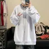 Sudadera de peso pesado color borgoña de 400 g con cuello redondo para hombre, camiseta base tipo pullover talla grande, camiseta de manga larga casual americana