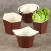 Plato de melamina para calentar alimentos, vajilla de plástico similar a la porcelana, plato rectangular, plato creativo para barbacoa de autoservicio con plato comercial.