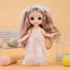 Caixa de presente com traje de princesa para boneca de 17cm, roupas para instituições de treinamento de crianças e meninas, podem ser trocadas, atacado