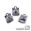 11X8.9X7.3Mm 1.75g Plata Antigua Más Vendido Retro Aleación de Zinc Accesorios Estilo Chino León Despertando Colgante