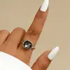 Conjunto de Colar e Pulseira com Pingente Irregular de Diamante Preto Acrílico, Venda Quente Europeia e Americana no Aliexpress, Luxo Leve para Mulheres Outono e Inverno