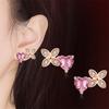 Venta caliente europea y americana simple trébol de cuatro hojas traje anillo Arete Collares Pulsera joyería