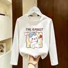 Camiseta de manga larga para niña 2026 nuevo modelo 100% algodón puro, ropa de otoño elegante y versátil para niñas, ropa casual para niños