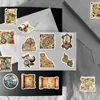 50 Adesivos de Mapa Mundi Antigo para Viagem para Cadernos, Capas de iPad, Malas, Decorações de Guitarra, Decalques à Prova d'Água
