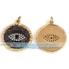 Accesorios de joyería DIY cobre puro microincrustado ojo de diablo ojo maligno ojo colgante