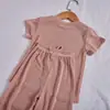 Pantalones de Seda Helada Transpirables para Niñas, Nuevos de Verano, Primavera y Otoño, Color Sólido, Simples, hasta el Tobillo, Pijama, Ropa para el Hogar, Ropa Exterior, Conjunto de Moda
