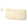 Bolsa de Lápices Simple Portátil Bolsa de Papelería de Doble Capa Bolsa de Lápices con Cremallera Bolsa de Almacenamiento Estudiante Bolsa para Labial y Monedas Bolsa Pintada a Mano