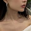 Pendientes largos con borlas que combinan con todo, elegantes pendientes de diamantes de moda para mujer, pendientes de joyería transfronteriza 06