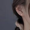 Pendientes largos cuadrados de plata esterlina s999, diseño de nicho femenino, pendientes de temperamento, pendientes de alta sensación, pendientes de viento INS, venta al por mayor
