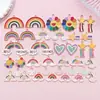 20 Estilos de Arcoíris de Goteo de Aceite Meteoro Nube Sonriente Accesorios de Joyería de Aleación Colgantes DIY Pulsera Pendientes Charms Venta al por mayor