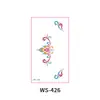 Novedad Flor-brillo Frente Dunhuang Pegatina de Cejas Niños Adultos Mujeres Hanfu Estilo Antiguo Vestido Antiguo Estampado en Frente Pegatina de Actuación