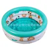 Piscina inflável infantil redonda e espessa para brincar na água, com estampas de animais, design de fundo com bolhas e piscina de bolinhas para banho de bebê