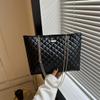 Bolso casual 2023 Verano nueva textura rombo bolso de hombro grande bolso tote japonés para ir al trabajo para mujer de gran capacidad