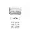 Estilo Coreano Estilo Ins Tazón de Vidrio Rayado Transparente Simple Frutero Ensaladera Pequeño Tazón Doméstico Tazón para Helado Postre