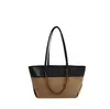 2026 Bolso Tote Acolchado de Diamantes Estilo Fragancia Pequeña Nuevo para Mujer Gran Capacidad para Viajes Diarios Bolso de Hombro Único o de Mano Bolso de Mujer de Bloques de Color de Alta Gama
