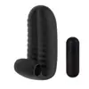 Manga de Dedo Encantadora para Baile de Dedos para Lamer y Estimulación, Manga de Dedo Vibratoria de Silicona Portátil para Bromas y Masaje de Parejas, Al por Mayor