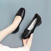Zapatos para Madre Runyue, Modelos de Primavera y Otoño, Zapatos para Mujeres de Mediana Edad y Mayores, Cuero Suave, Suela Suave, Zapatos Planos Ligeros y Cómodos para Mujer, Zapatos de Cuero con Tacón Bajo para Mujer