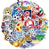 Conjunto de 50 adesivos de futebol graffiti transfronteiriços, adesivos adesivos à prova d'água de time de estrelas de futebol da Copa do Mundo, adesivos temu