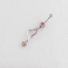 Anillo para el Ombligo Doble Corazón Clavo para el Ombligo Acero Inoxidable Médico Barra Curva Dunhuang Aliexpress Recursos Bajo Precio Venta al por Mayor