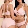 Roupa Íntima Transfronteiriça Europeia e Americana Tamanho Plus Sutiã Sem Aro Respirável Fino Sem Costura para Mulheres Verão Amazon Comércio Exterior Sutiã