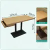 Sofá de Terraza de Montaje en Pared Estilo Restaurante de Té de Hong Kong Mesa y Silla para Restaurante Temático Silla de Madera Maciza para Hotel Comercial