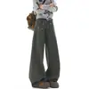 Calça de trabalho casual com estampa divertida estilo desenho animado americano para homens e mulheres, calça de perna larga slim fit reta da moda high street