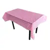Mantel plisado de Amazon decoración para fiesta de cumpleaños suministros mantel a prueba de aceite e impermeable arreglo de picnic mantel desechable