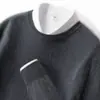 Suéter de Cachemira Baicai de Terciopelo con Cuello Redondo Bajo para Hombre, Jersey de Punto Casual de Negocios, Capa Base de Punto, Suéter Nuevo de Lana Otoño Invierno
