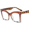 Outu montura grande nueva combinación de colores espejo plano para mujer mariposa adecuado para cara grande gafas decorativas de moda M6150